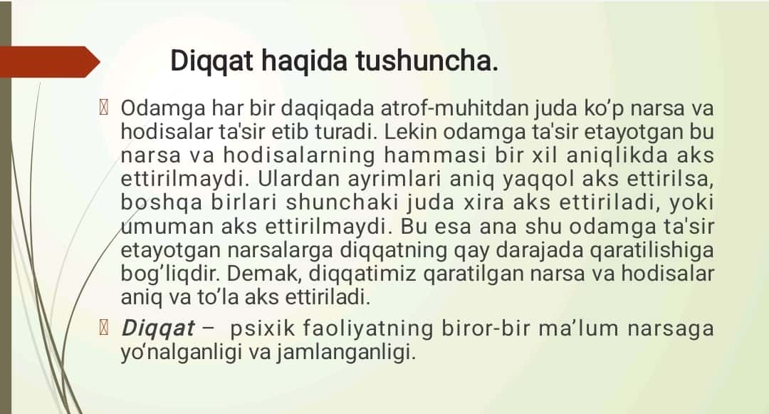 Diqqat va sezgi
