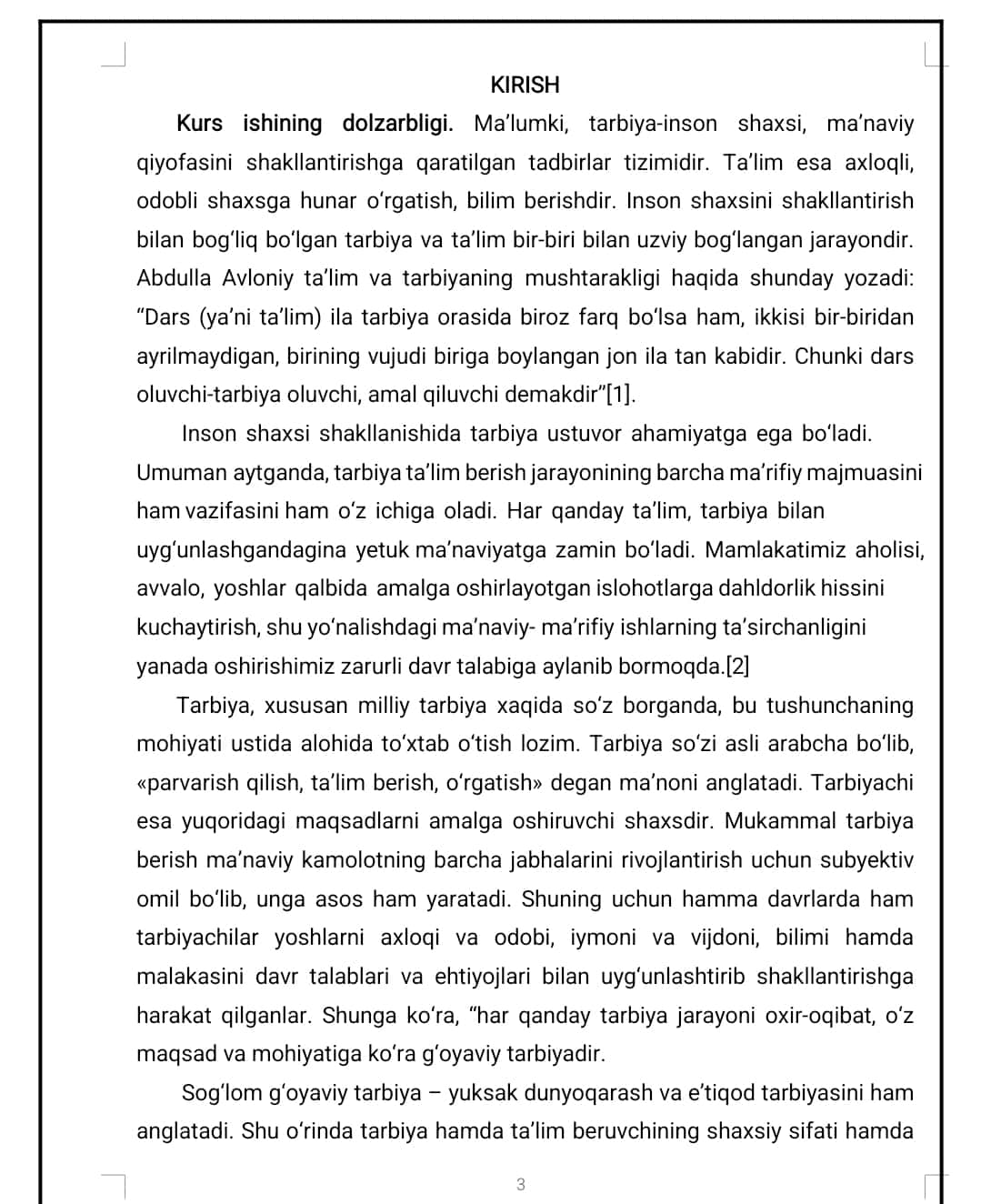 Milliy g’oya mazmun mohiyatini yoshlar ongiga singdirishning vositalari