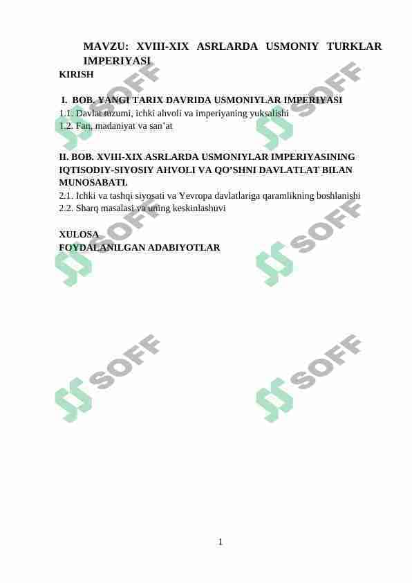 USMONIY TURKLAR IMPERIYASI