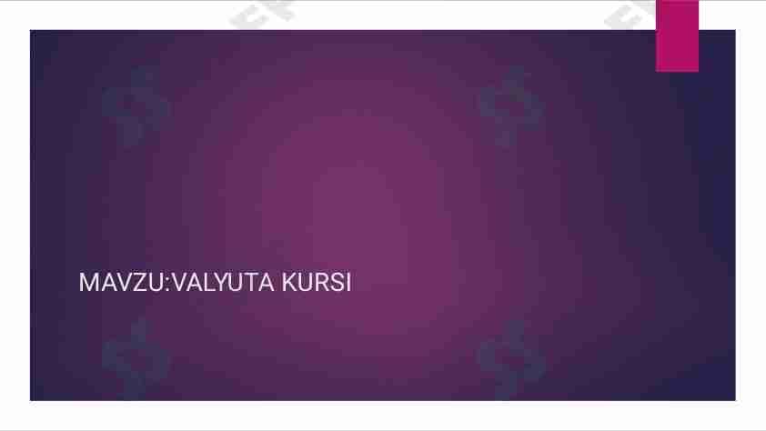 Valyuta haqida