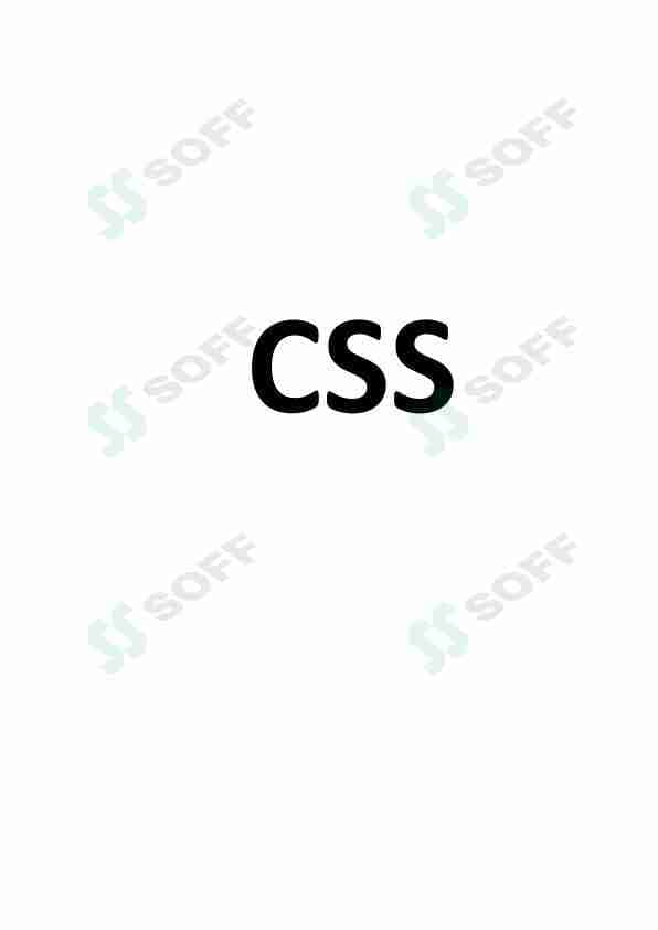 CSS o'quv qo'llanma