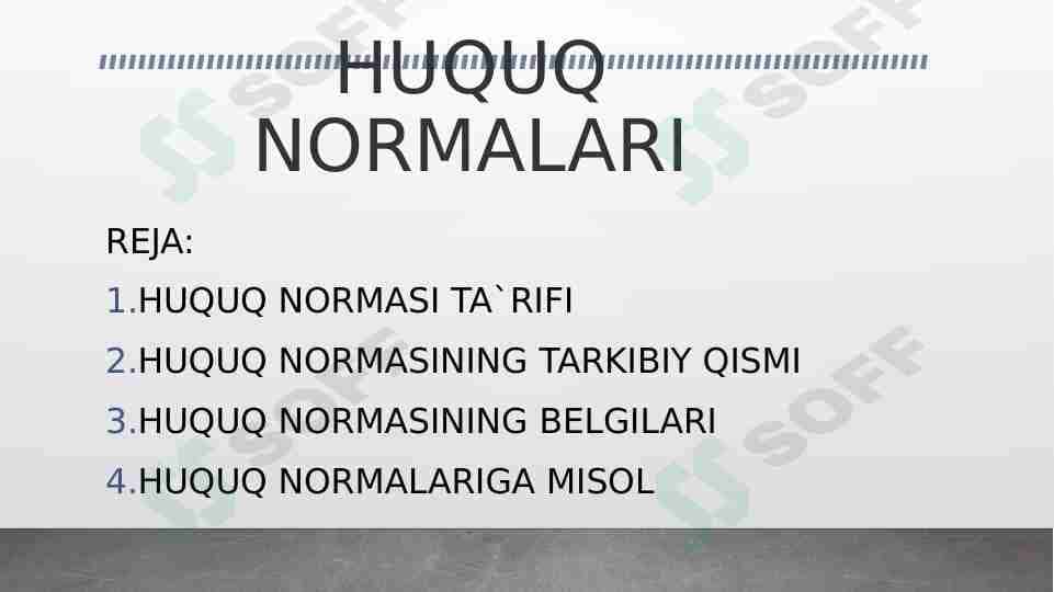 huquq normalari