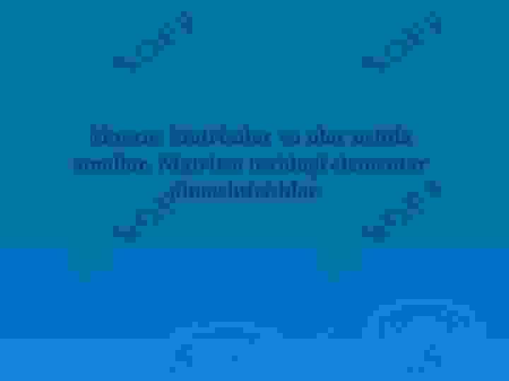 Matrisalar va ular ustida amallar. Matritsa ustidagi elementar almashtirishlar.