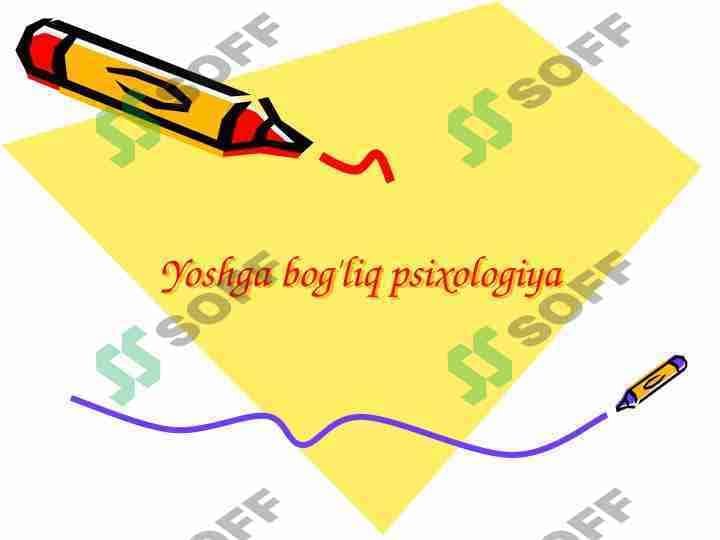 Yoshga bog'liq psixologiya