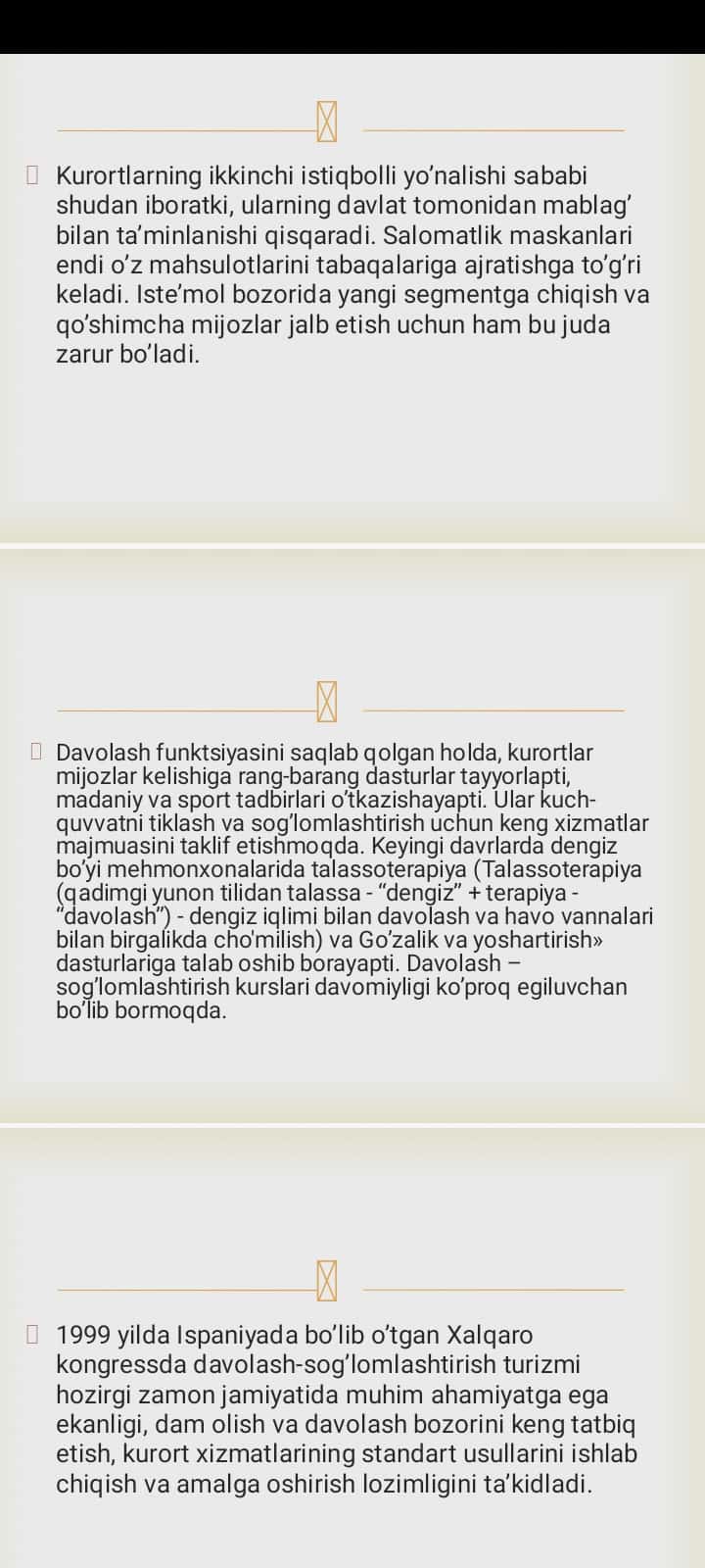 Davolash sog‘lomlashtirish turizmi