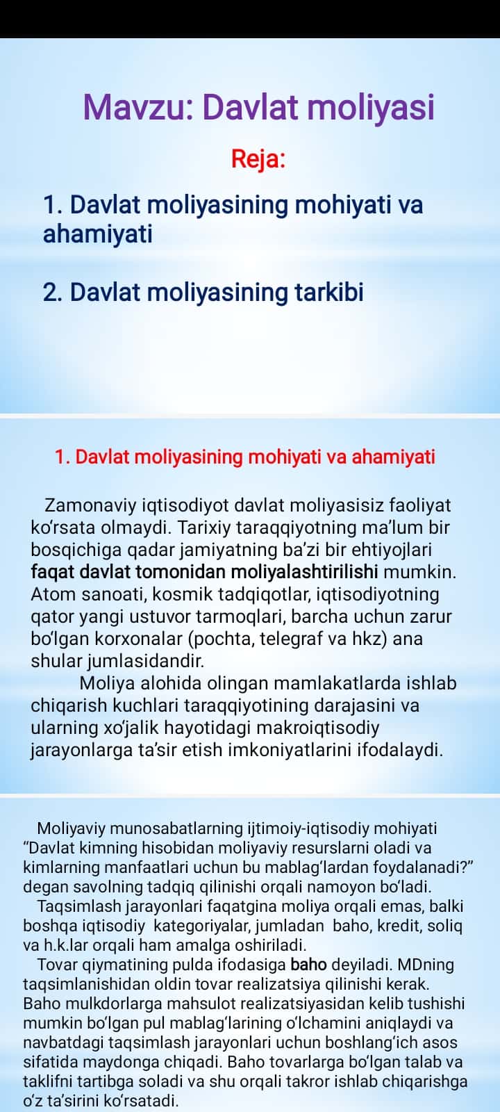5-sinf tarix fanidan 1-mavzu