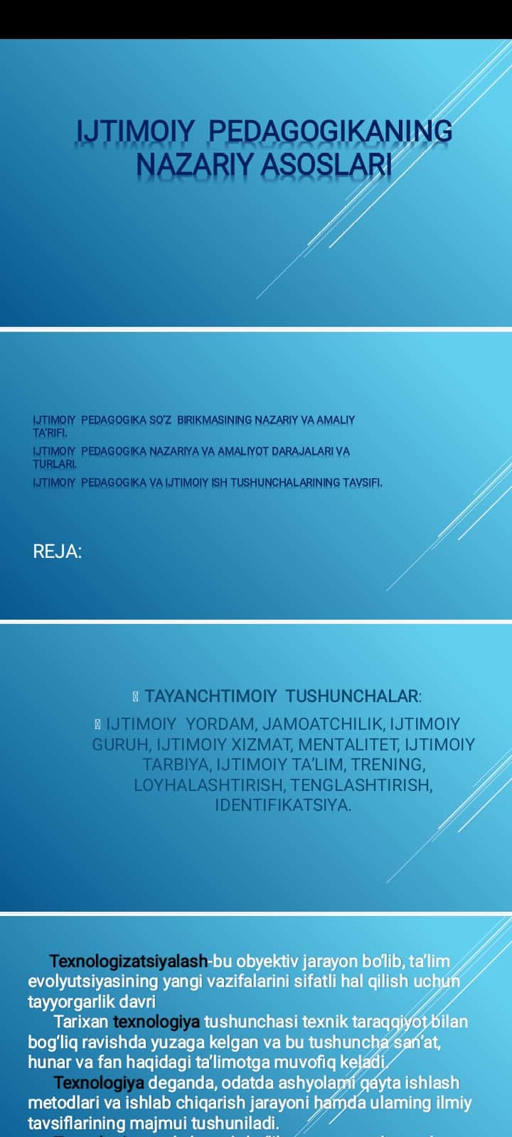 IJTIMOIY PEDAGOGIKANING NAZARIY ASOSLARI
