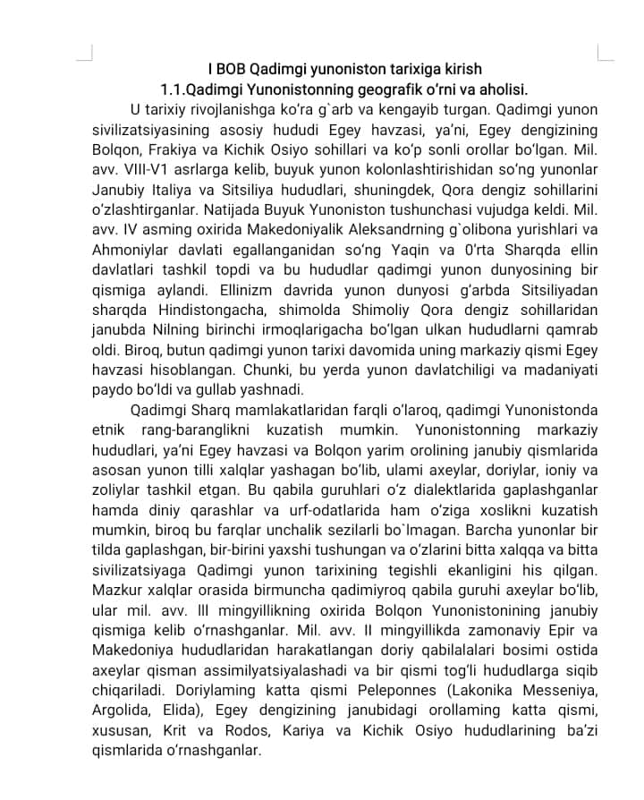 Krit va Miken sivilizatsiyasi va uning rivojlanishi.