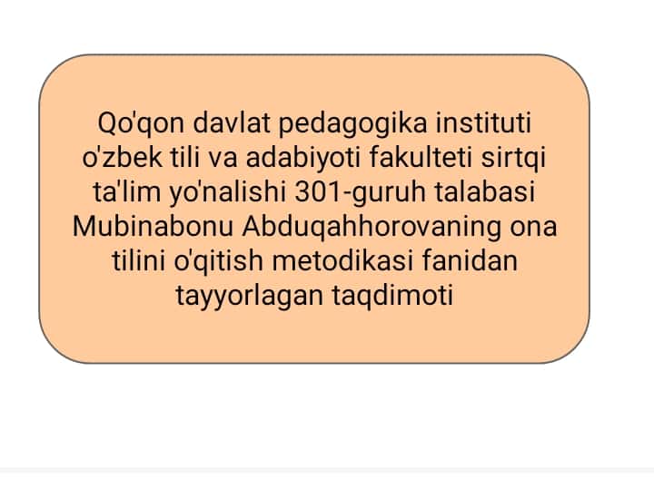 Uzviylashtirilgan DTS asosida adabiyotlar va resurslardan foydalanish slayd