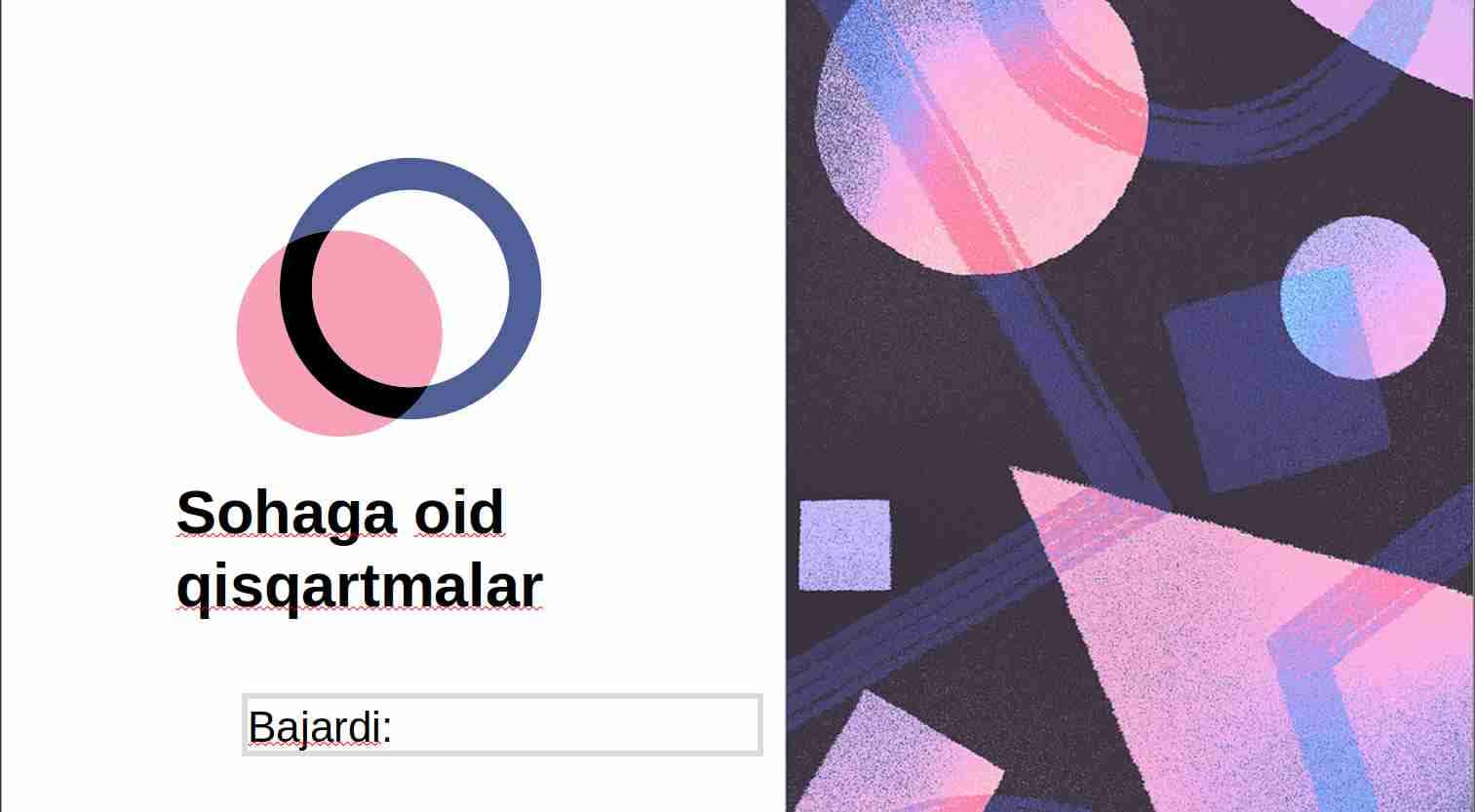 Sohaga oid qisqartmalar pedagogika