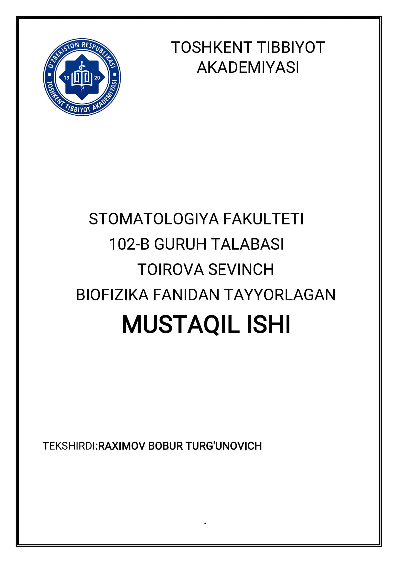 Biologik to'qimalar va suyuqliklarning o‘zgarmas tokda elektr o‘tkazuvchanligi