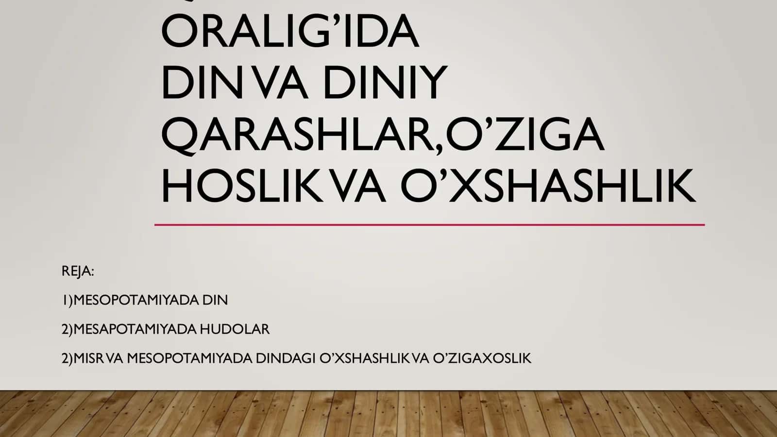 Qadimgi mesapotamiyada din va diniy qarashlar