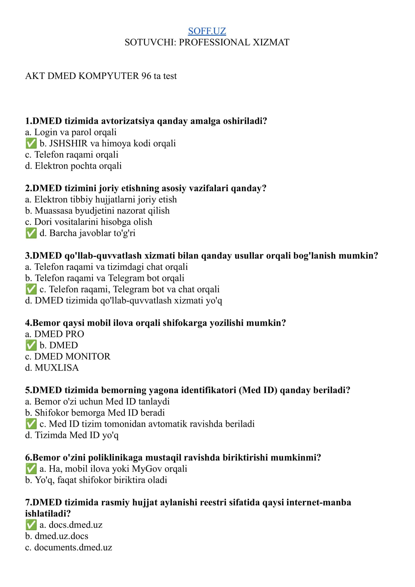 AKT DMED KOMPYUTER 96 ta test