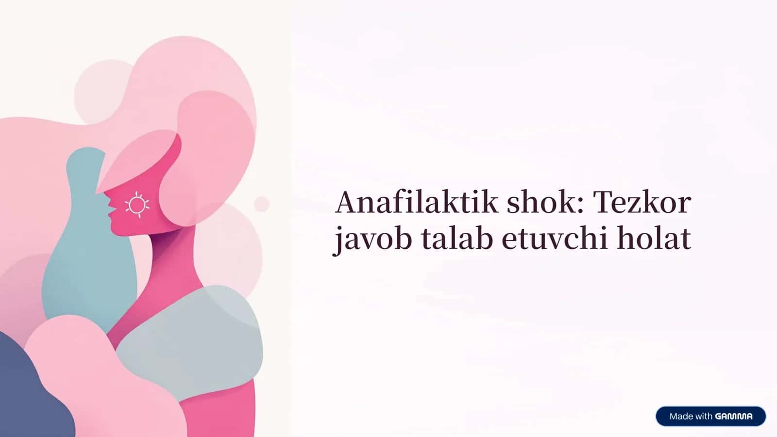 Anafilaktik shok prezintatsiya
