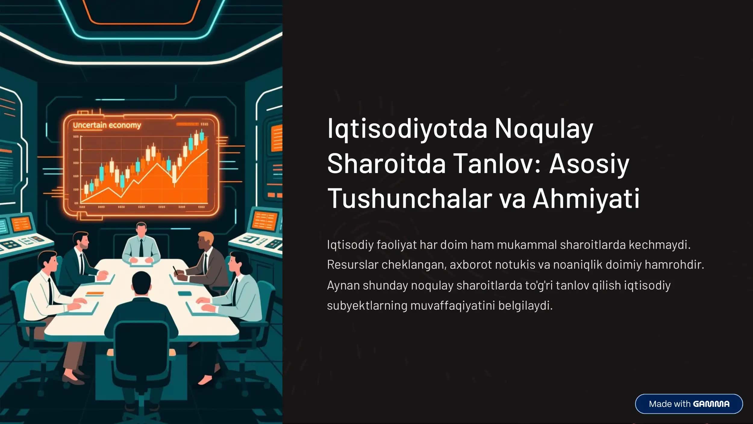 Iqtisodiyotda Noqulay Sharoitlar