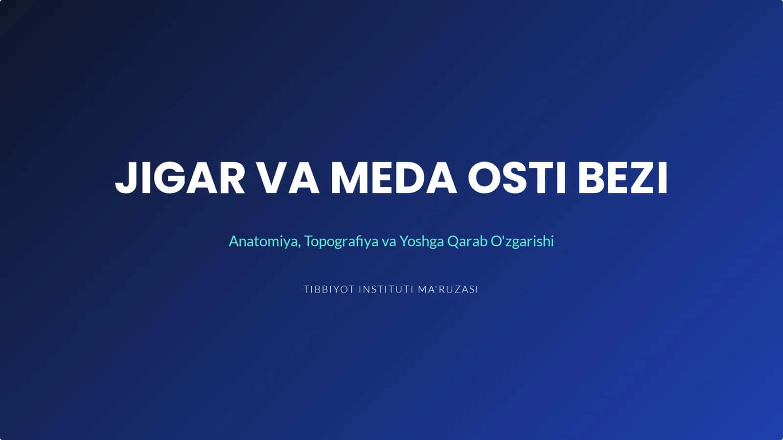 anatomiya jigar prezentatsiya