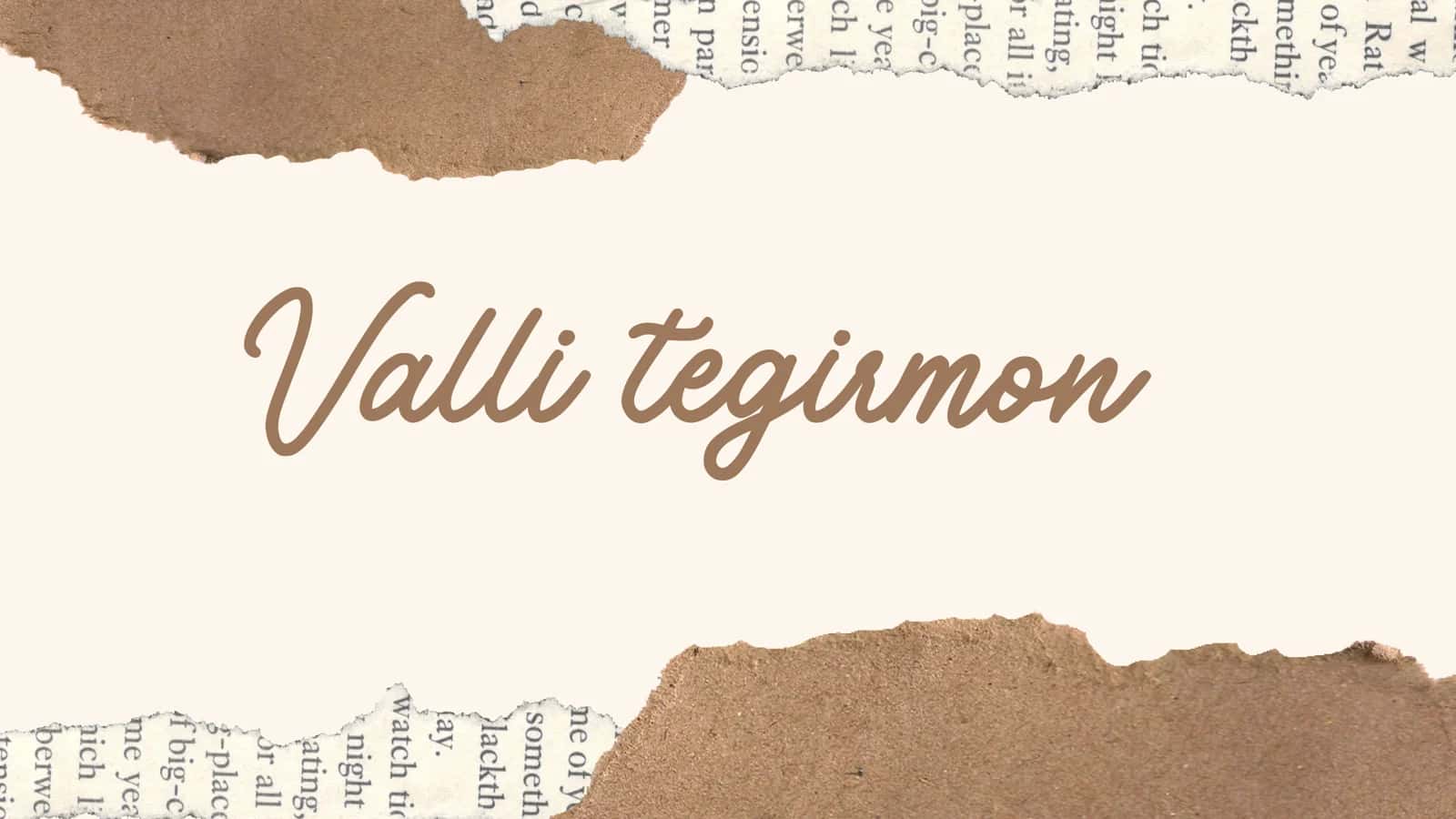 Valli tegirmon