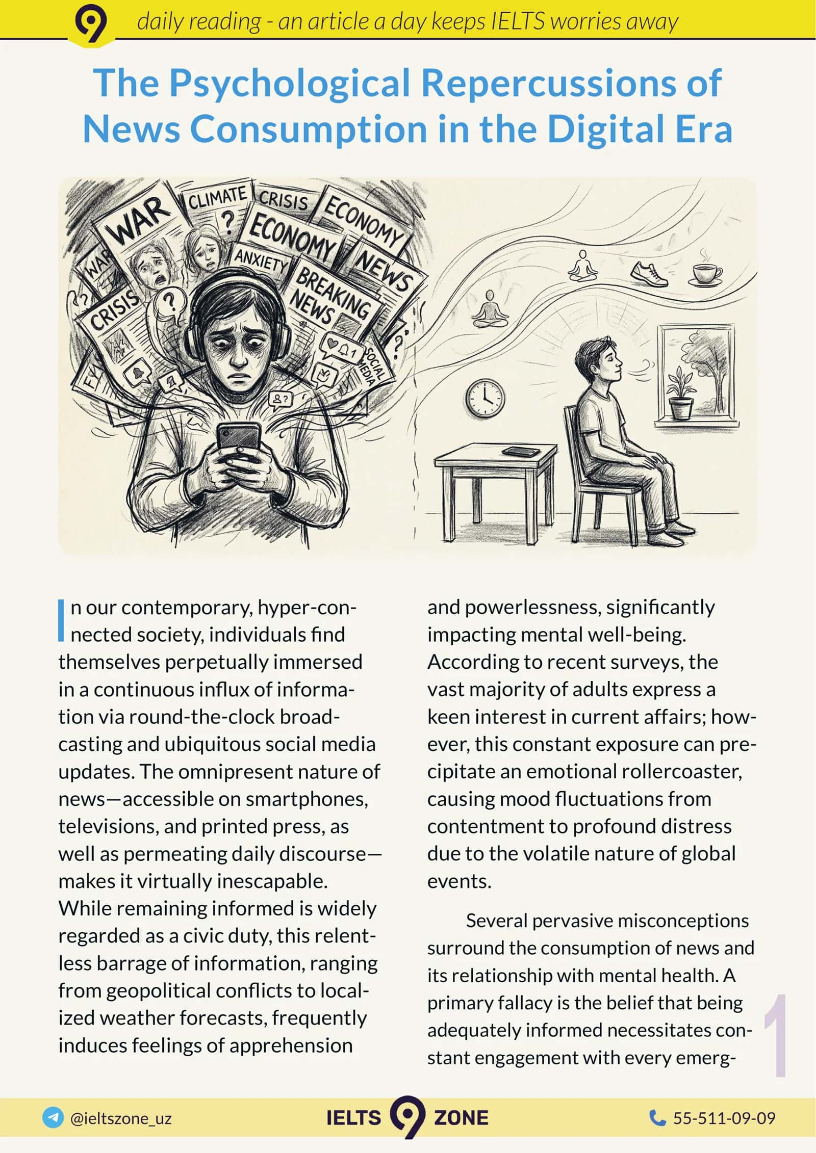 The Psychological Repercussions of News Consumption in the Digital Era
