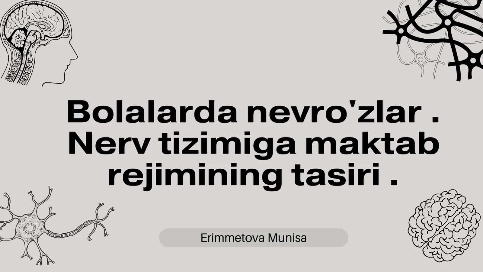Bolalarda nevro'zlar