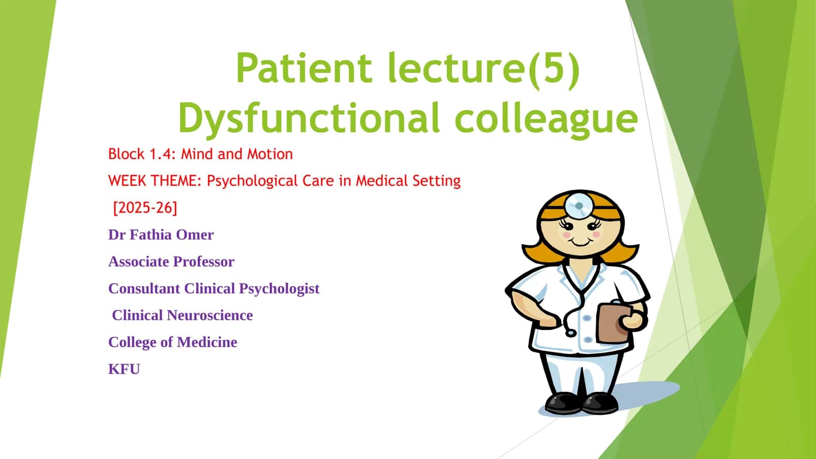 Psychological Care in Medical Setting