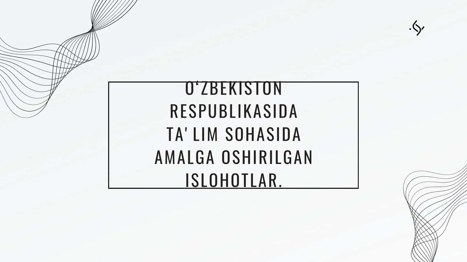 MUSTAQILLIK YILLARIDA ILM-FANNING RIVOJLANISHI