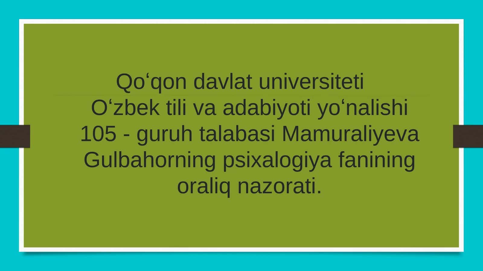 Xotira turlari