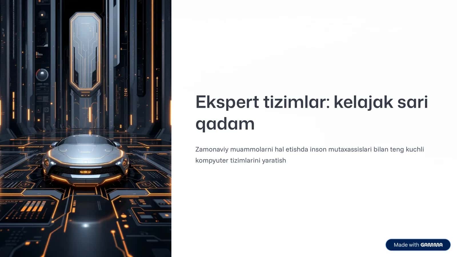 Ekspert tizimlar: kelajak sari qadam