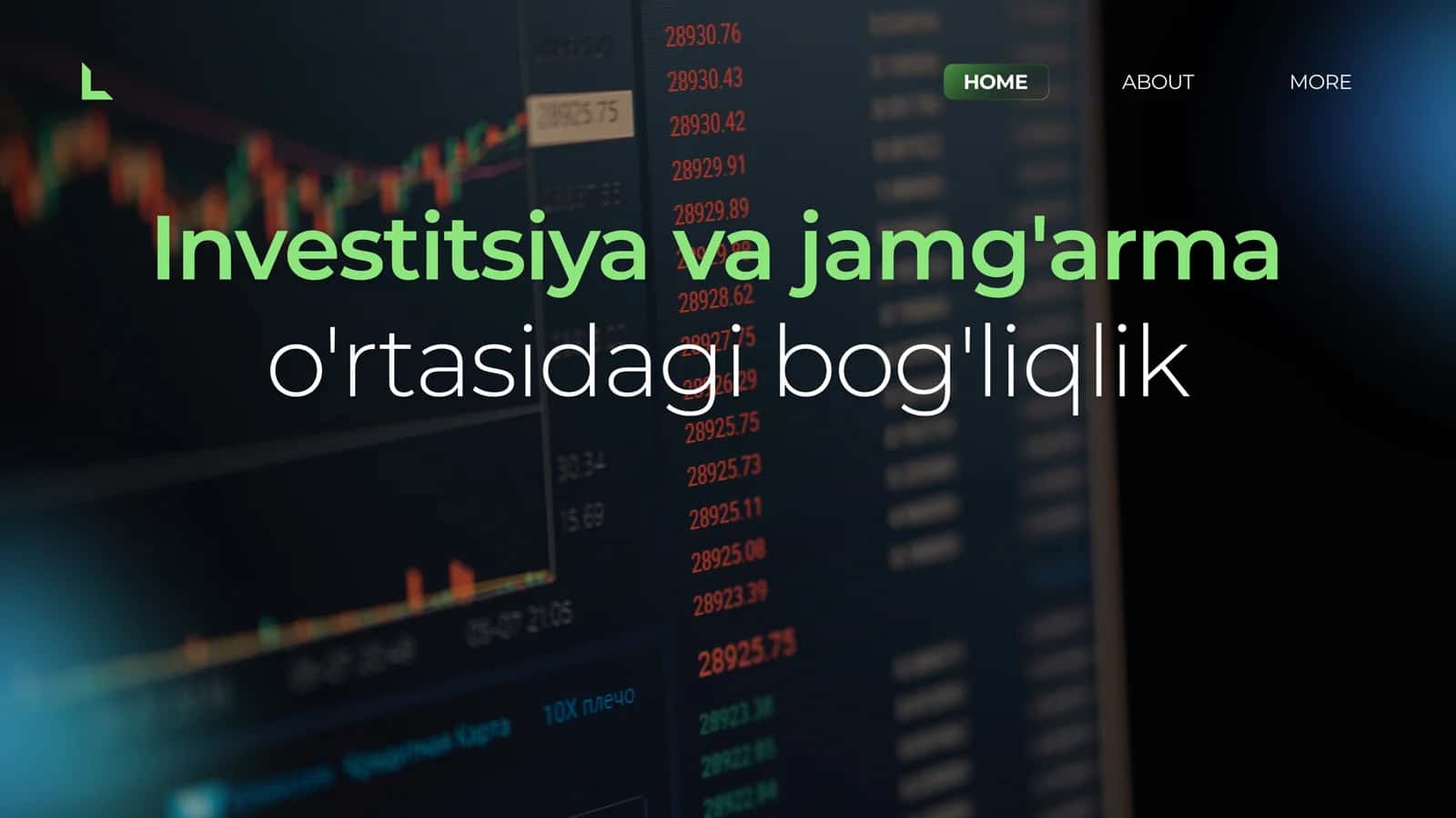 Investitsiya va jamg'arma o'rtasidagi bog'liqlik