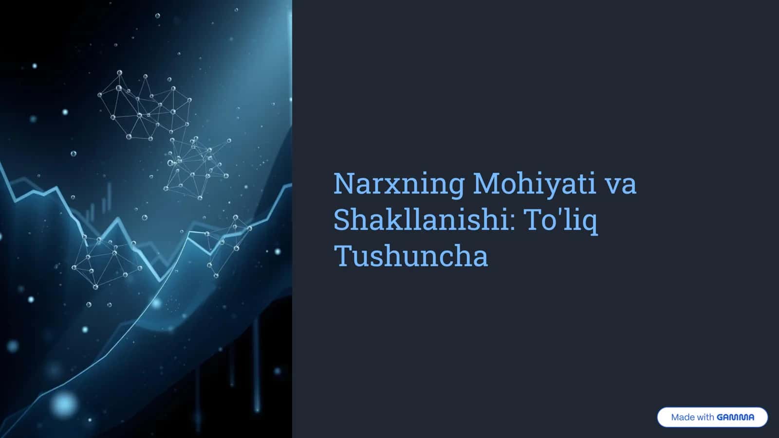 Narxning Mohiyati va Shakllanishi