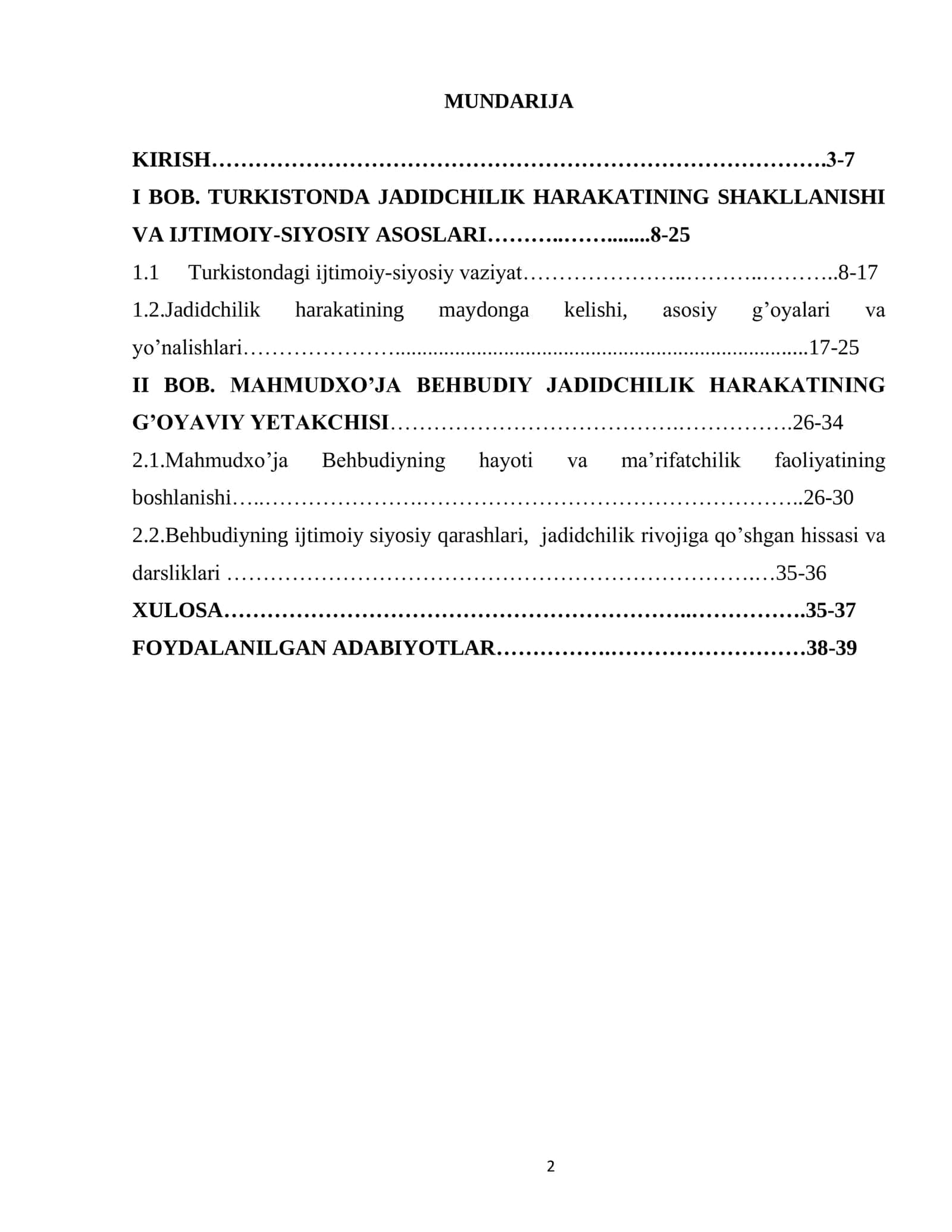 Turkiston jadidchilik harakatining shakllanish qonuniyatlarini Mahmudxo‘ja Behbudiy faoliyati misolida