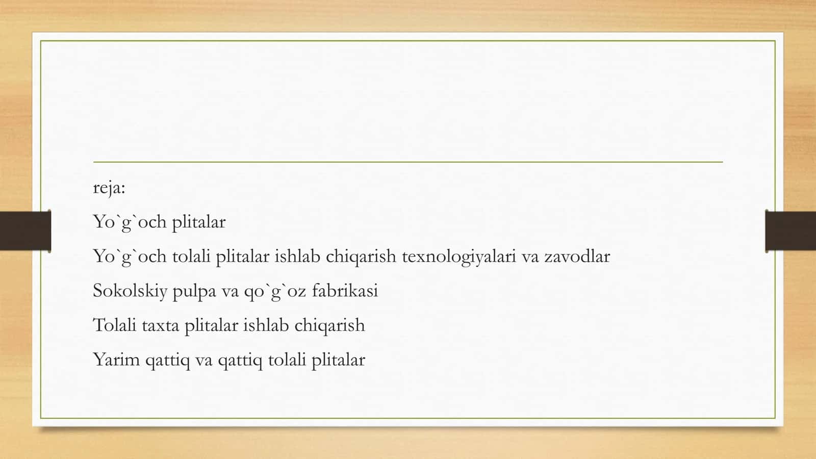 Yo`g`och plitalar