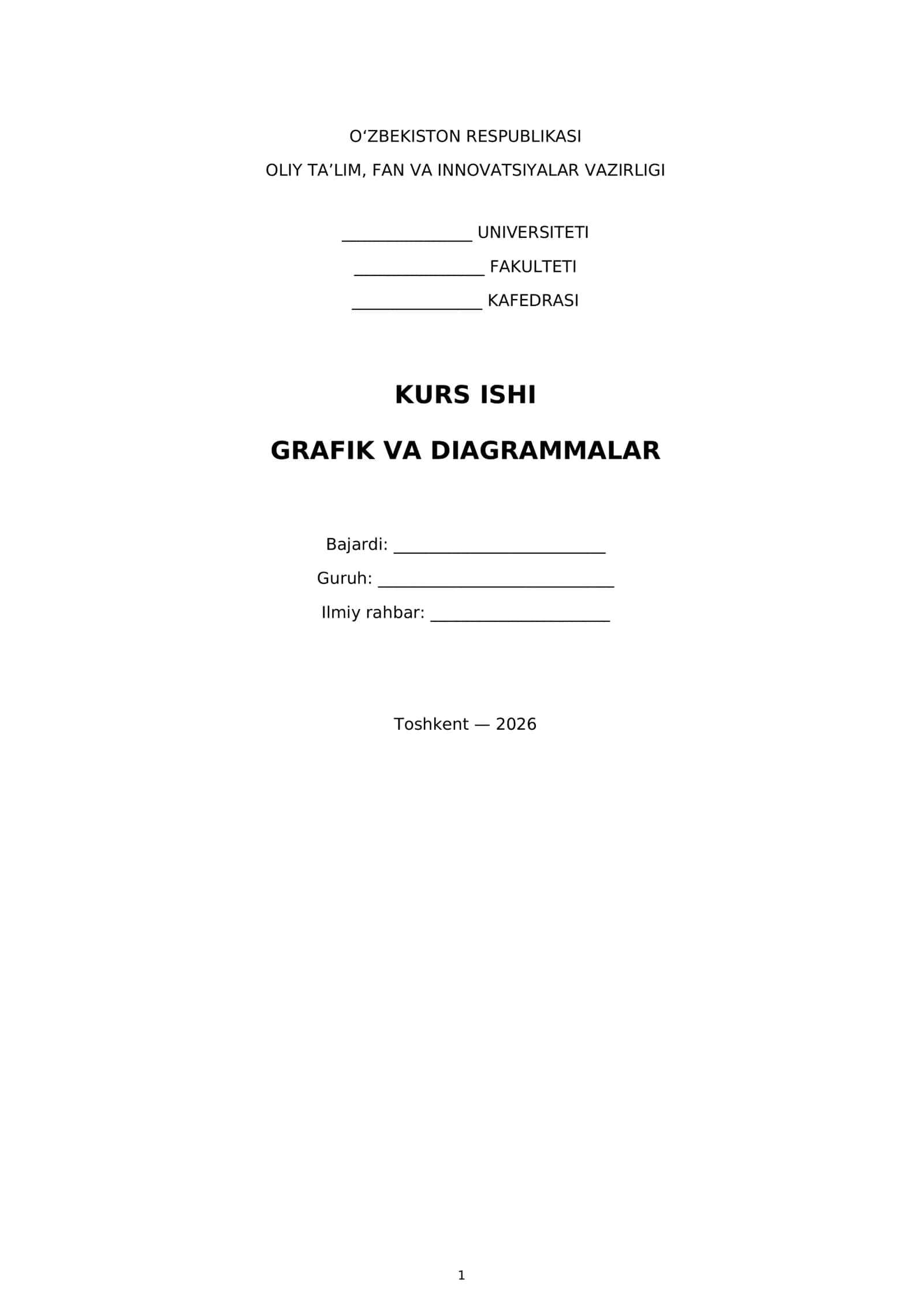 GRAFIK VA DIAGRAMMALAR
