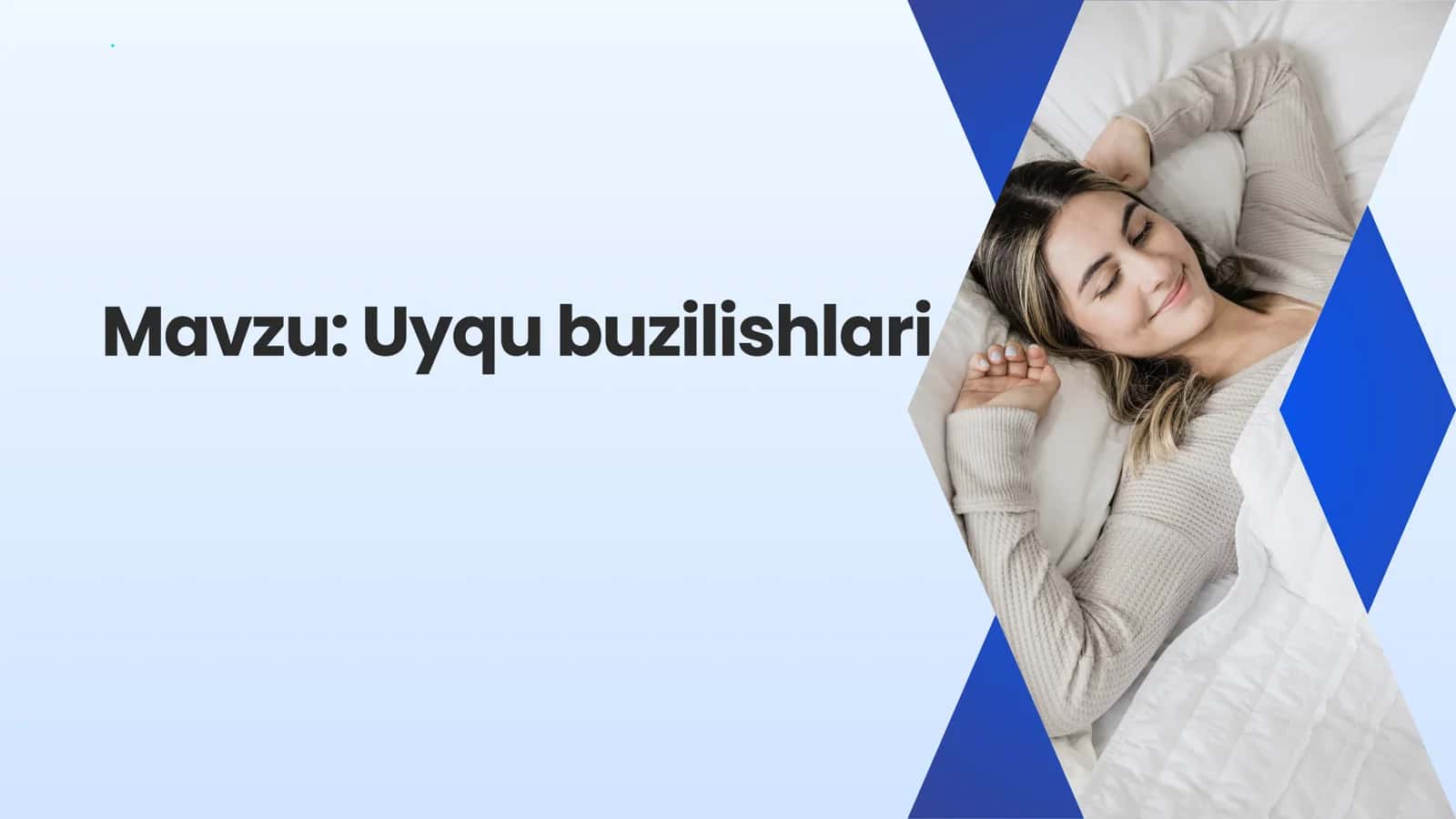 Uyqu buzilishlari