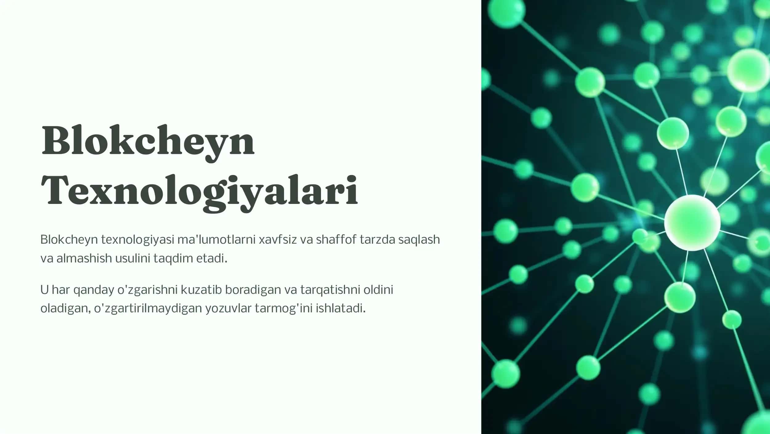 Blokc&ey. Tex.ologiyalari