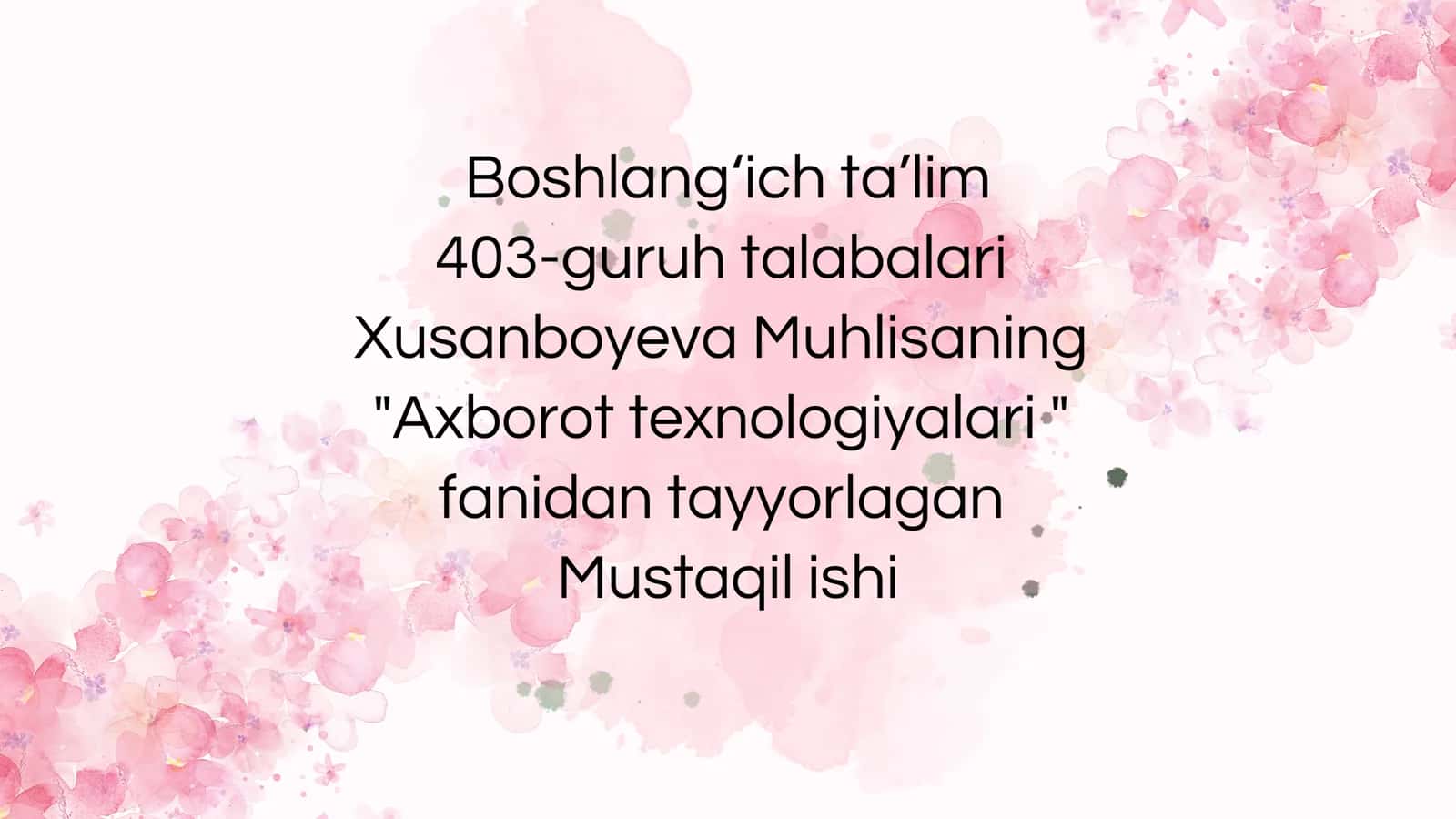 Axborot texnologiyasining tuzilishi
