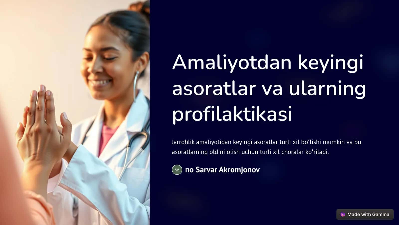 Amaliyotdan keyingi