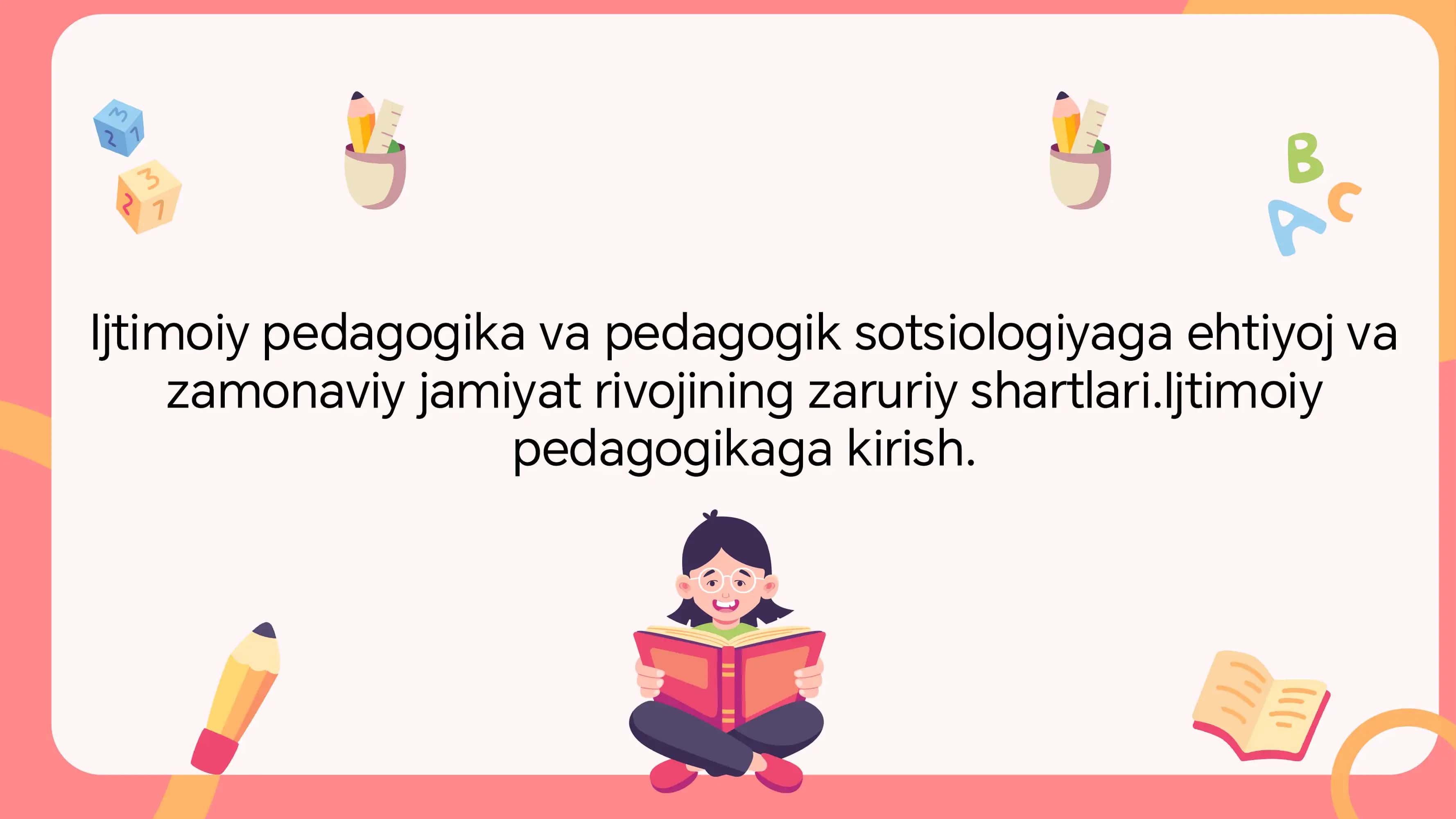 Ijtimoiy pedagogika va pedagogik sotsiologiya