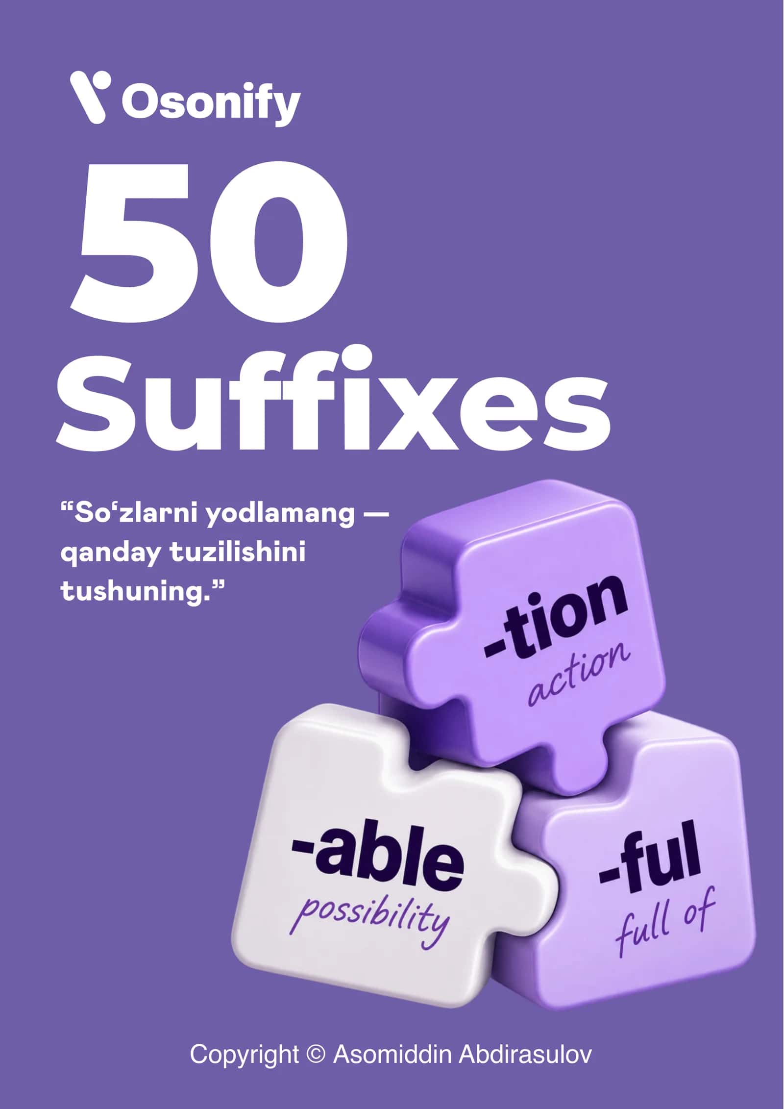 🟪 50 English Suffixes