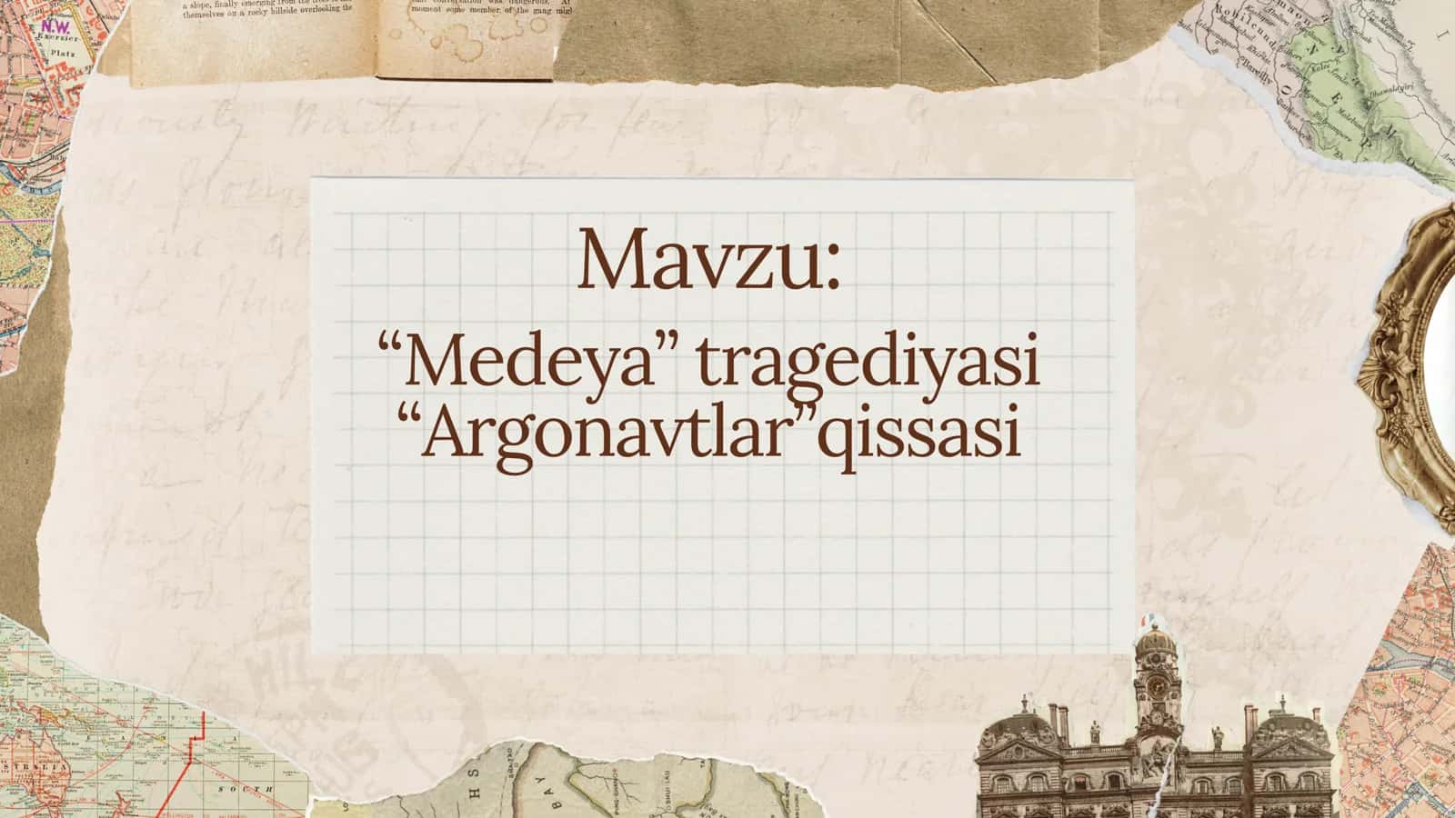 “Medeya” tragediyasi “Argonavtlar”qissasi