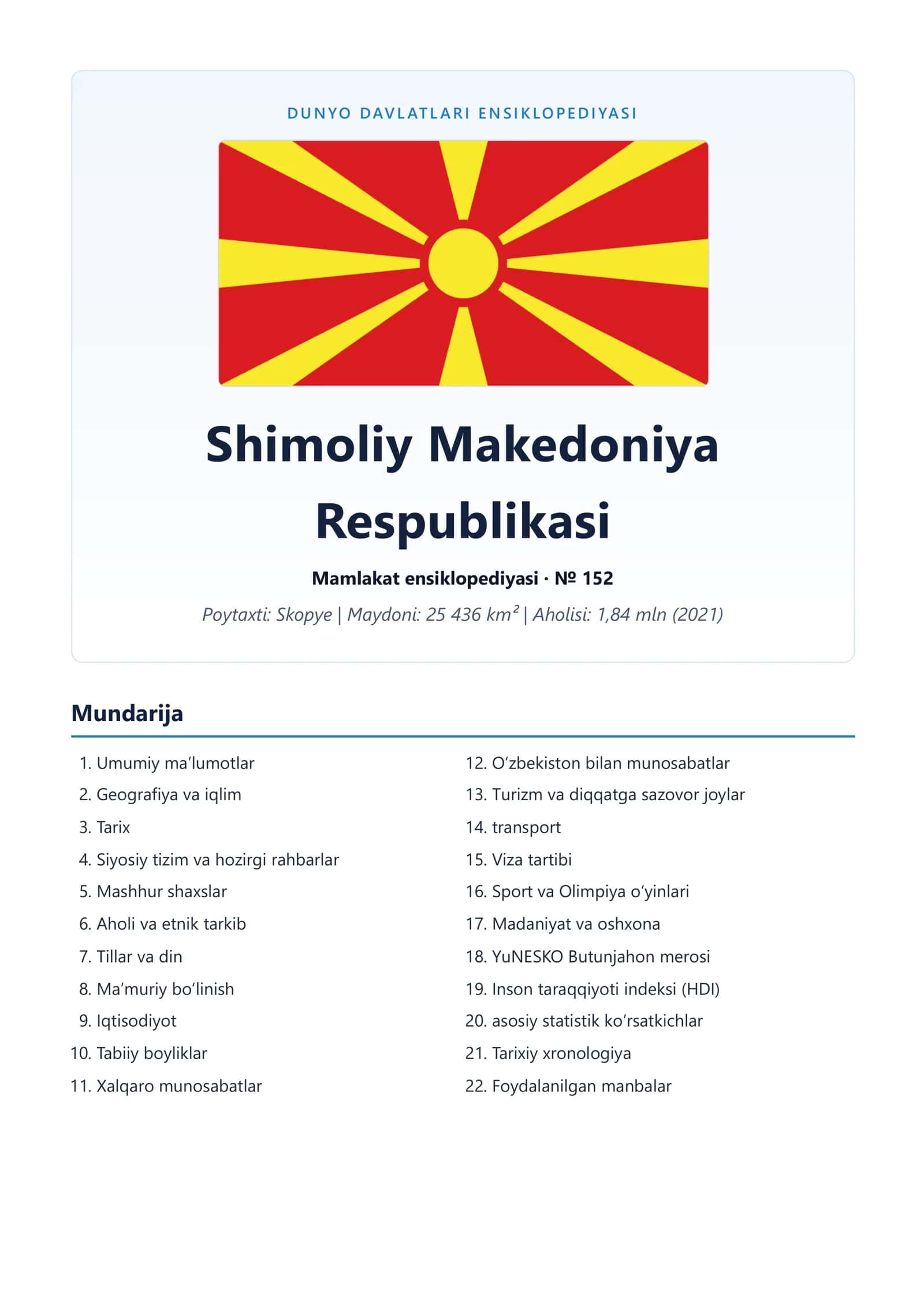 D U N YO DAVLATLARI ENSIKLOPEDIYASI