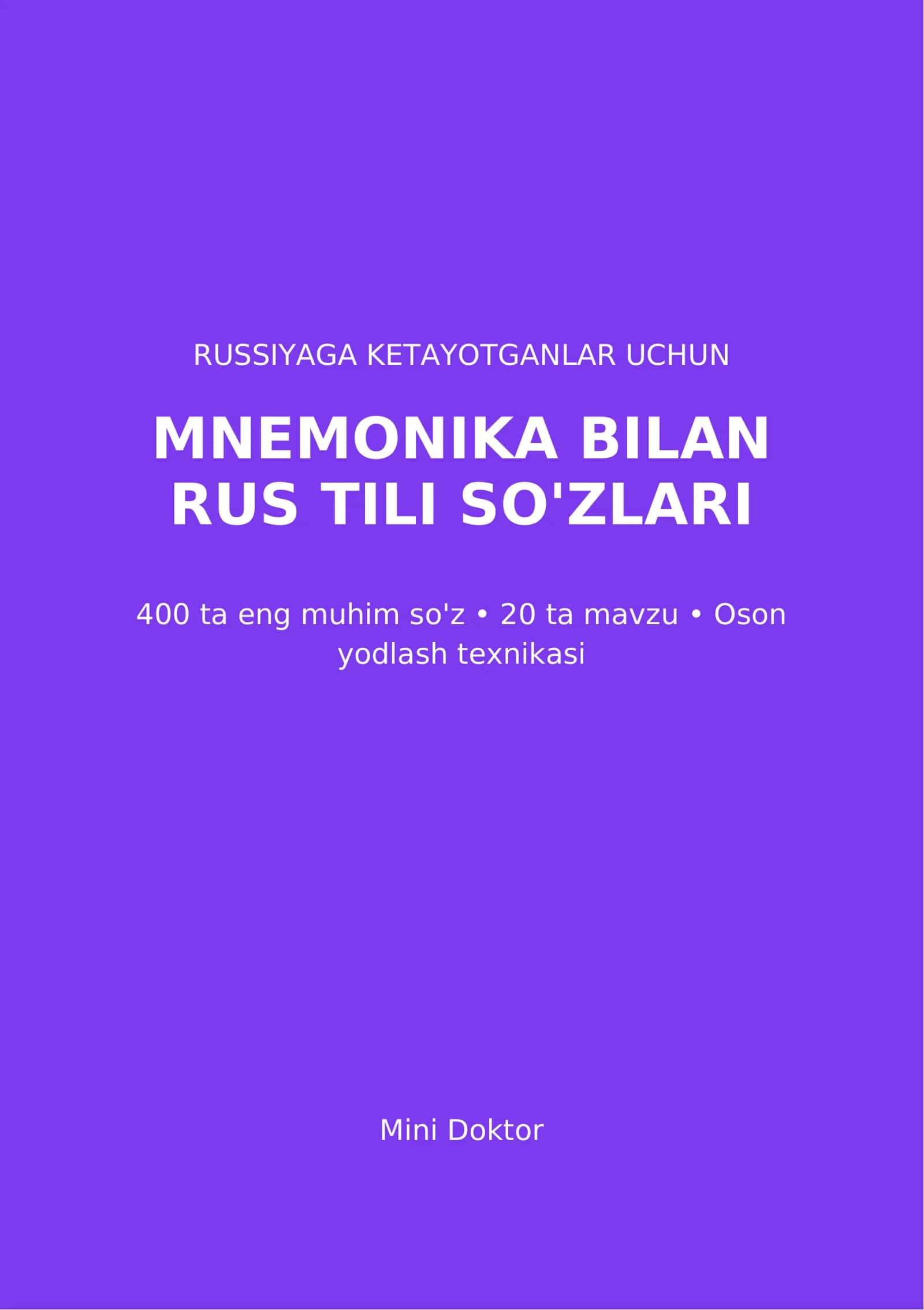 Rossiyaga ketadiganlar uchun kitobcha