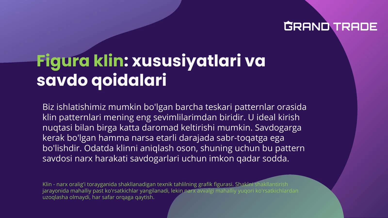 Figura klin: xususiyatlari va savdo qoidalari