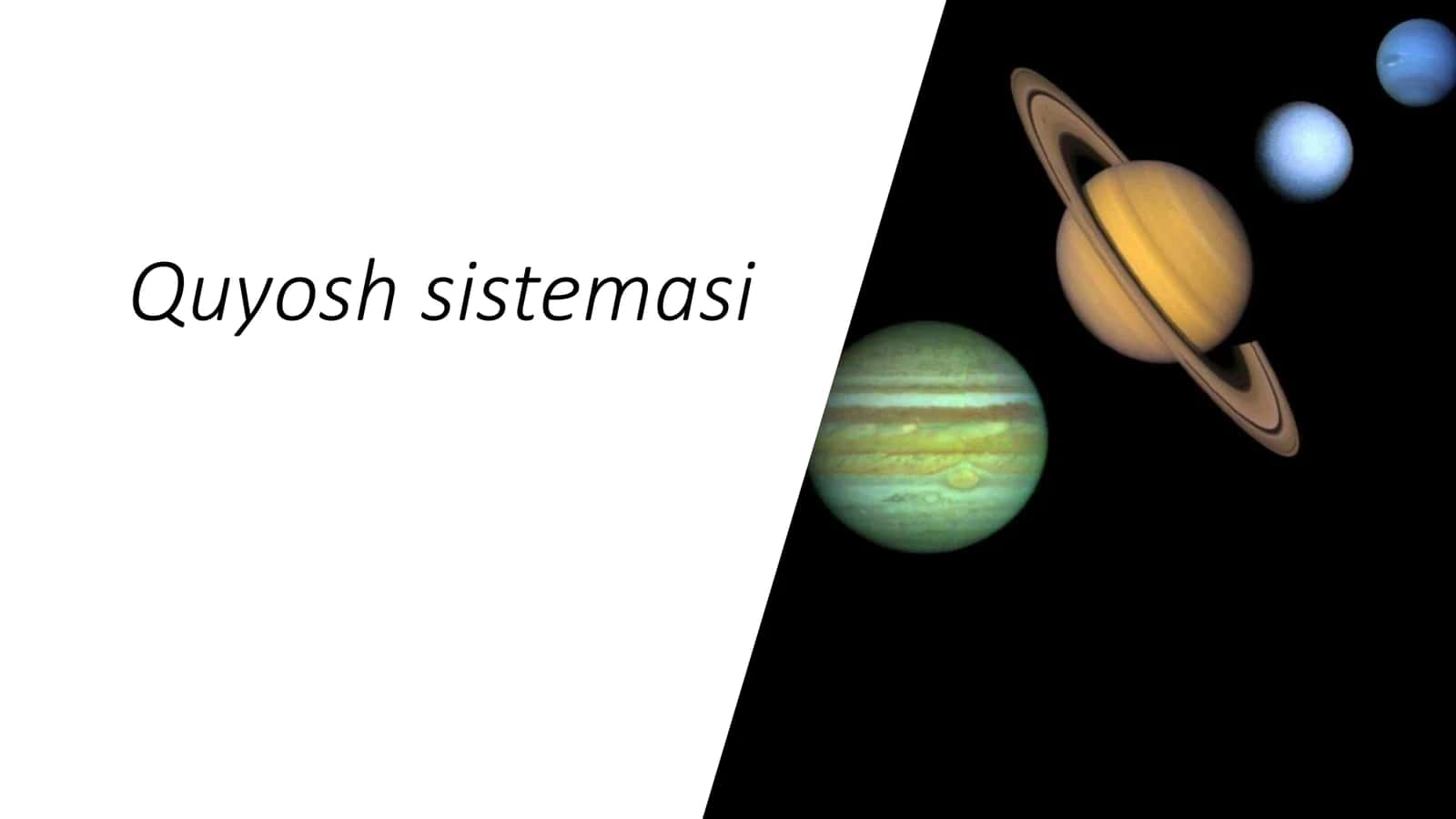 Quyosh sistemasi