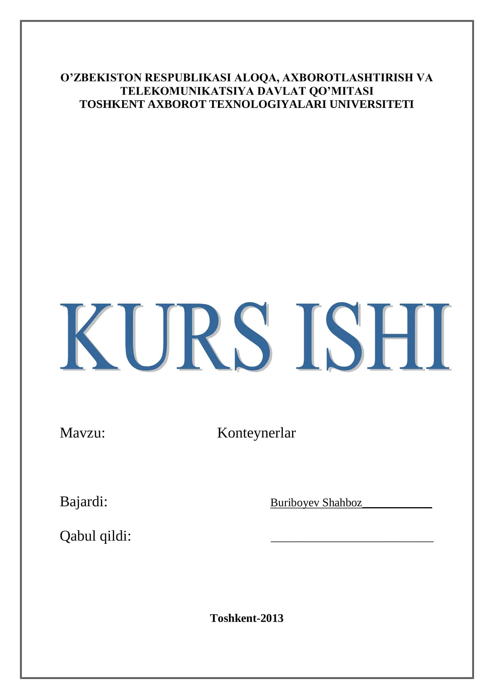 Konteynerlar