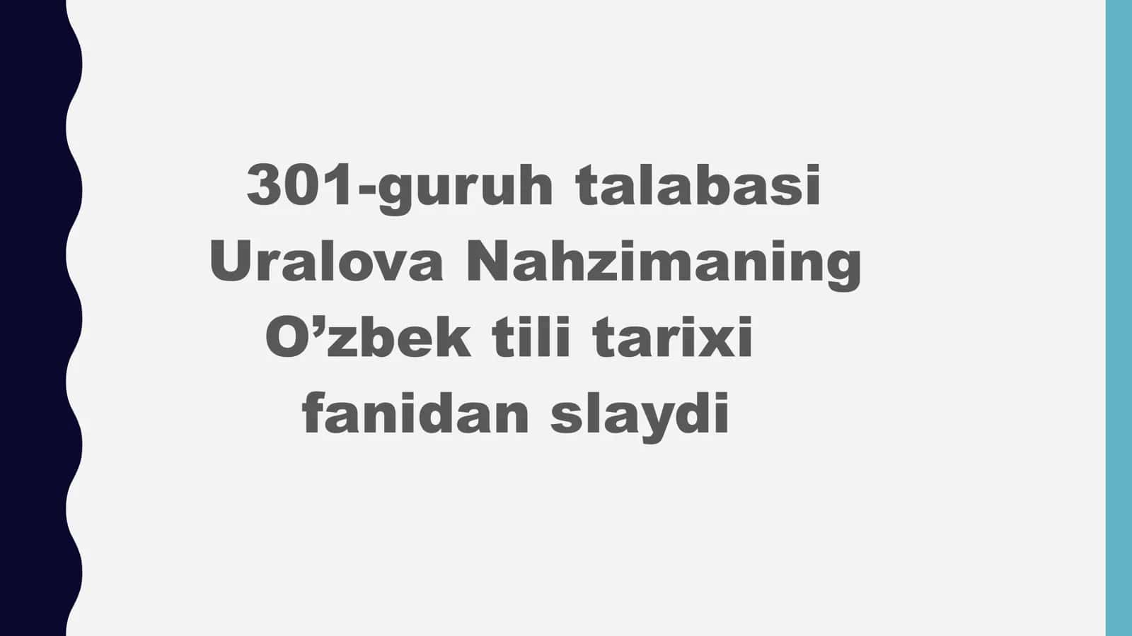 QADIMGI TURKIY TILDA SO’Z BIRIKMASI, GAP VA UNING TURLARI