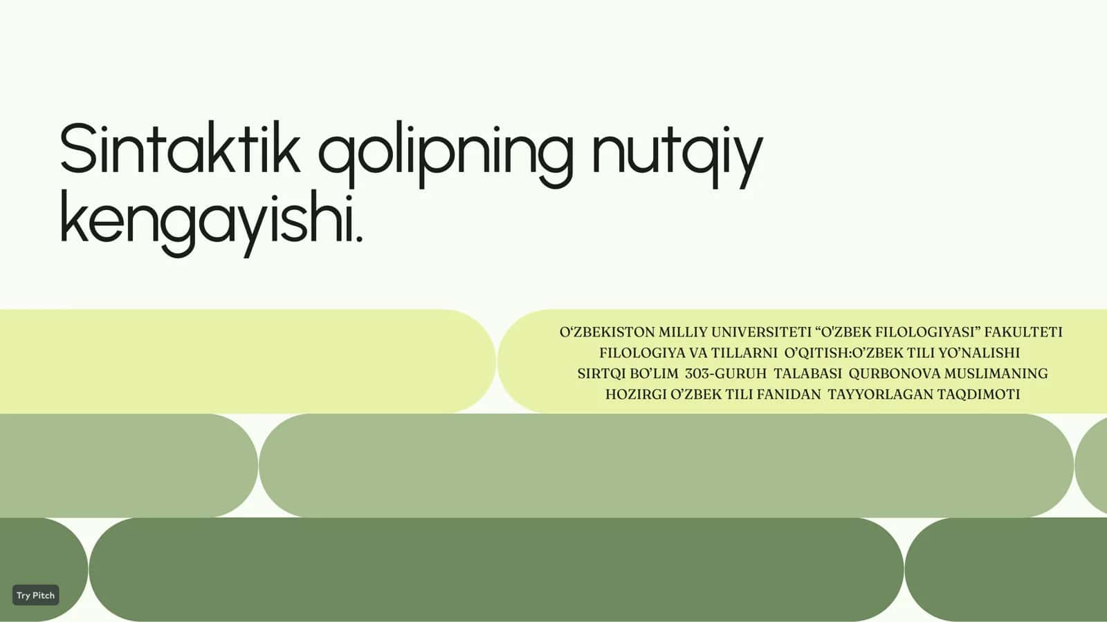 Sintaktik qolipning nutqiy kengayishi