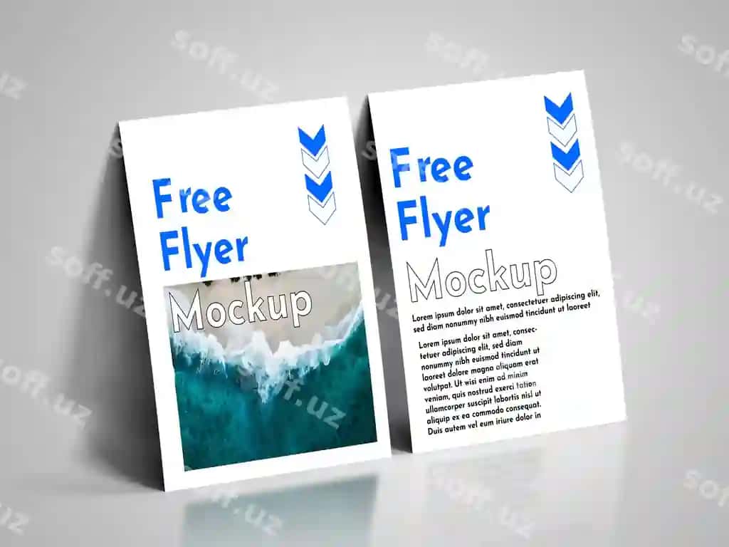 Bepul flyer namunasi | Free flyer mockup
