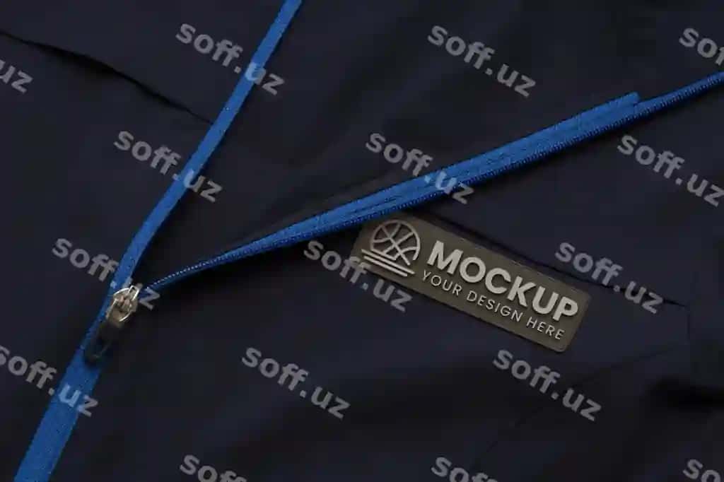 Logo namuna dizayni qora qo'g'ircho lateks materiali | Logo mock up design rubber latex material