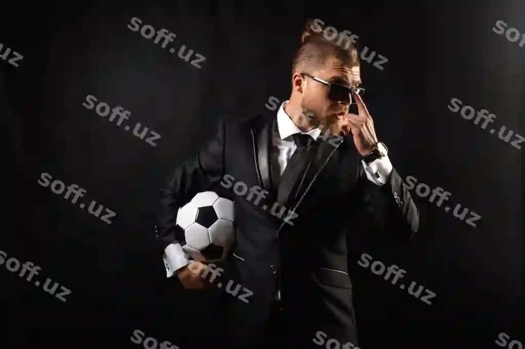 Futbol sport menedgeri biznes kostyum | Soccer sport manager business suit