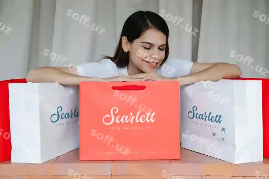 Elegant xarid sumka namunasi | Elegant shopping bag mockup